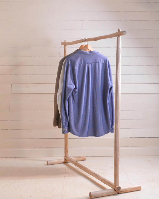 Portant à Vêtements en bois | Penderie élégante naturelle| Porte-Vêtements sur pied pour Chambre