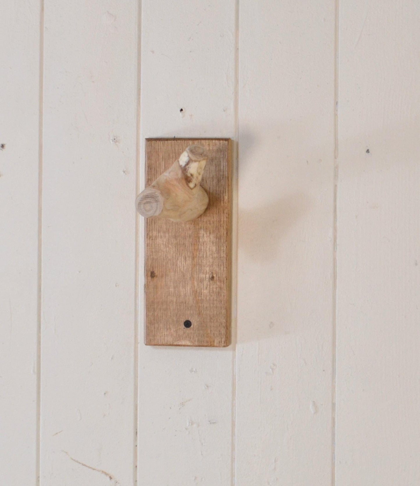 Patère murale en bois avec une branche et support mural, applique solide pour suspendre lampe, plantes, vêtements