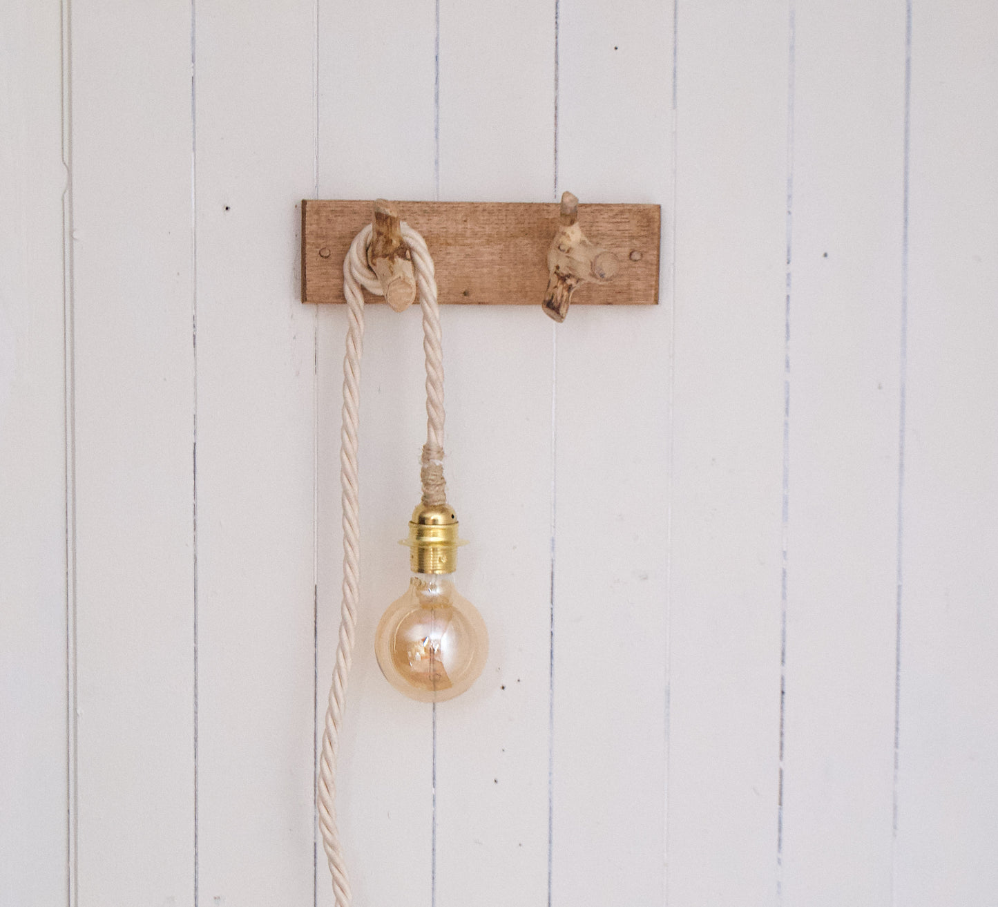 Patère en bois, crochet mural, applique murale lampe, suspension de lampes, plantes