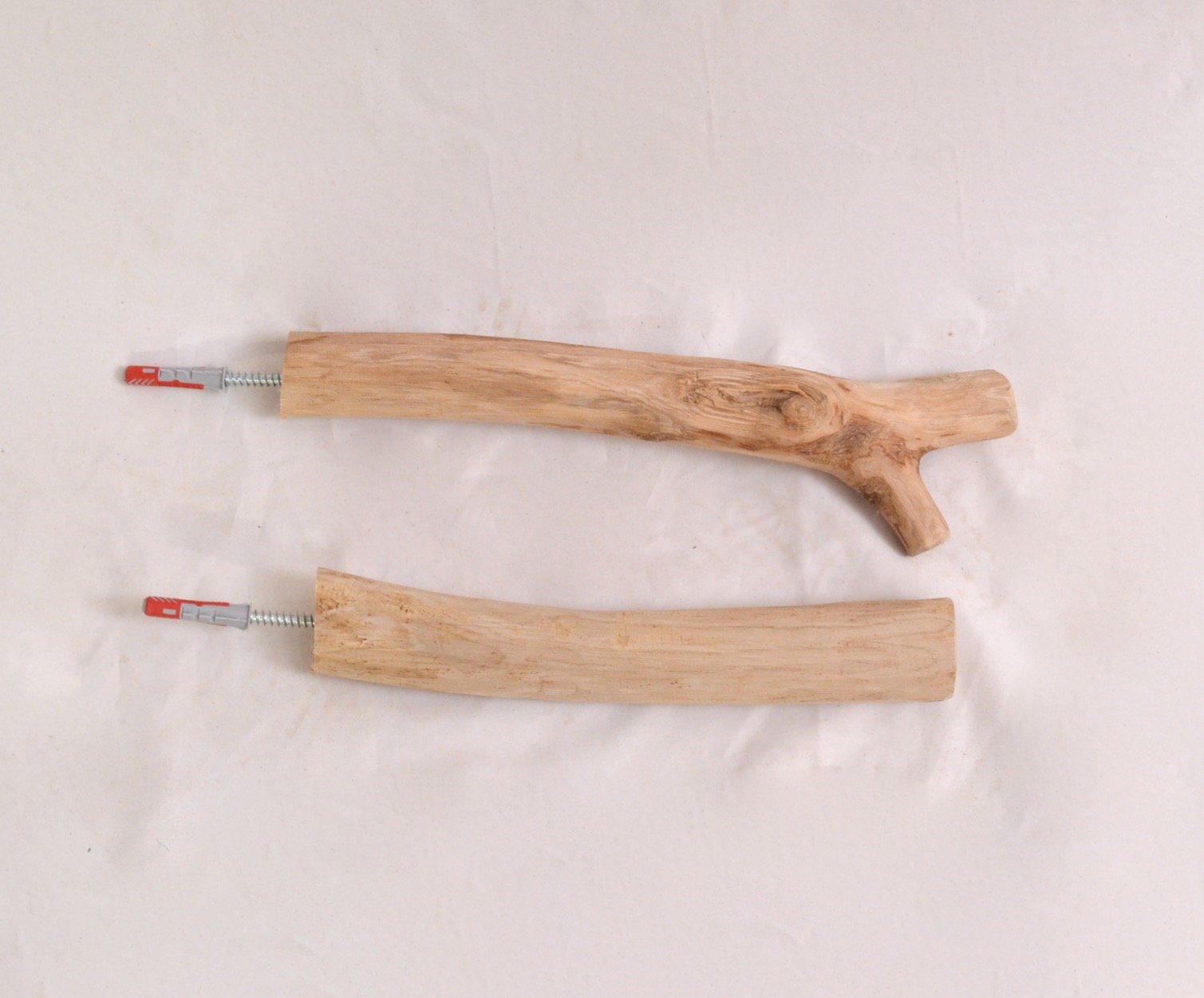 Patère en bois, crochet mural, applique murale lampe, suspension de lampes, plantes