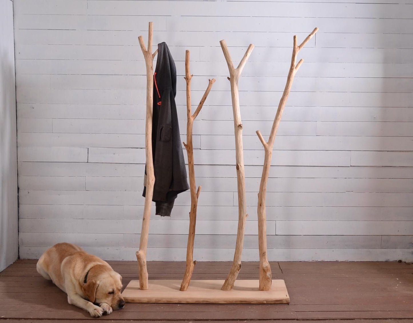 Porte manteau naturel avec des jolies branches, déco nature