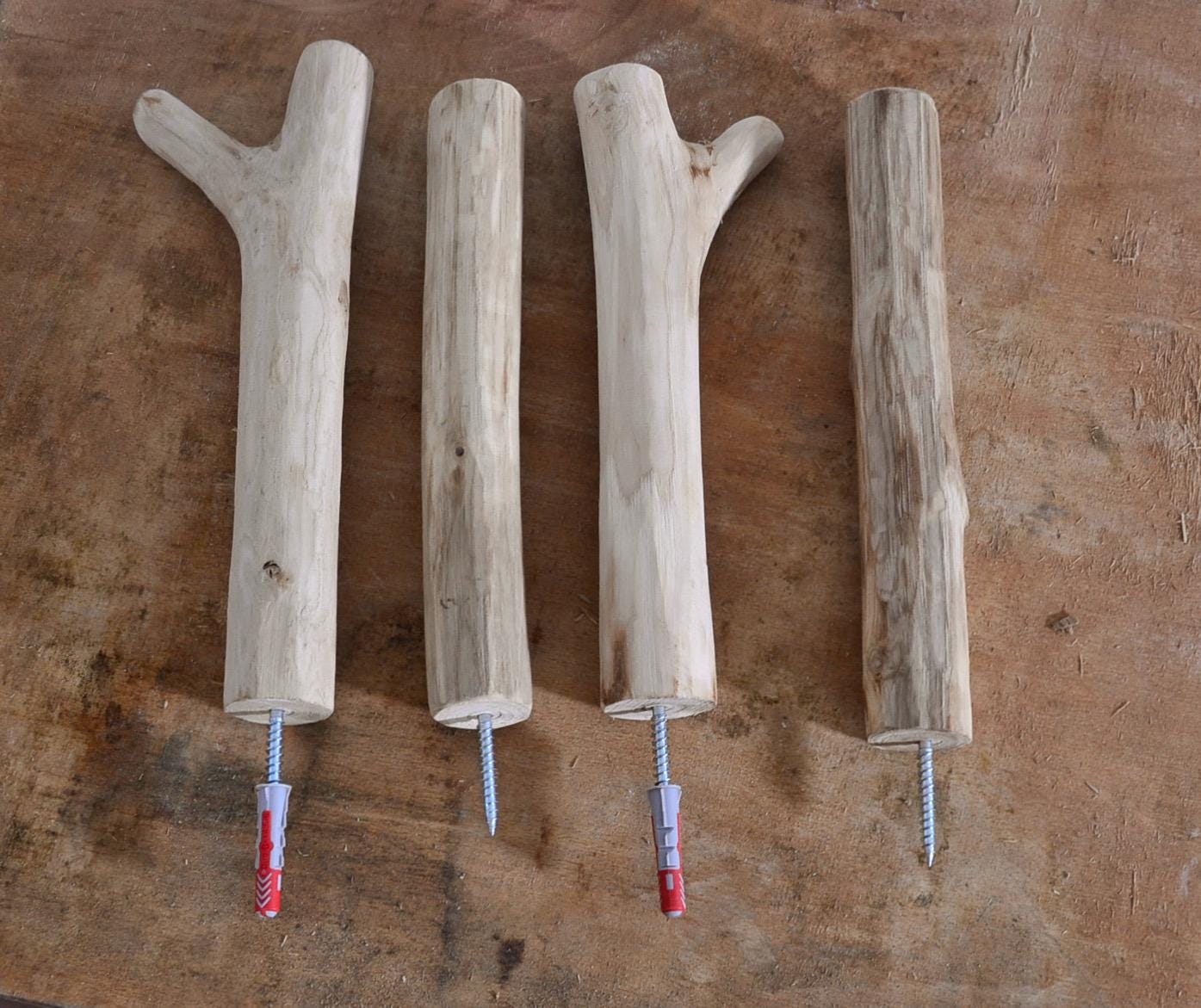 Patère en bois, applique murales, crochet mural, décoration murale