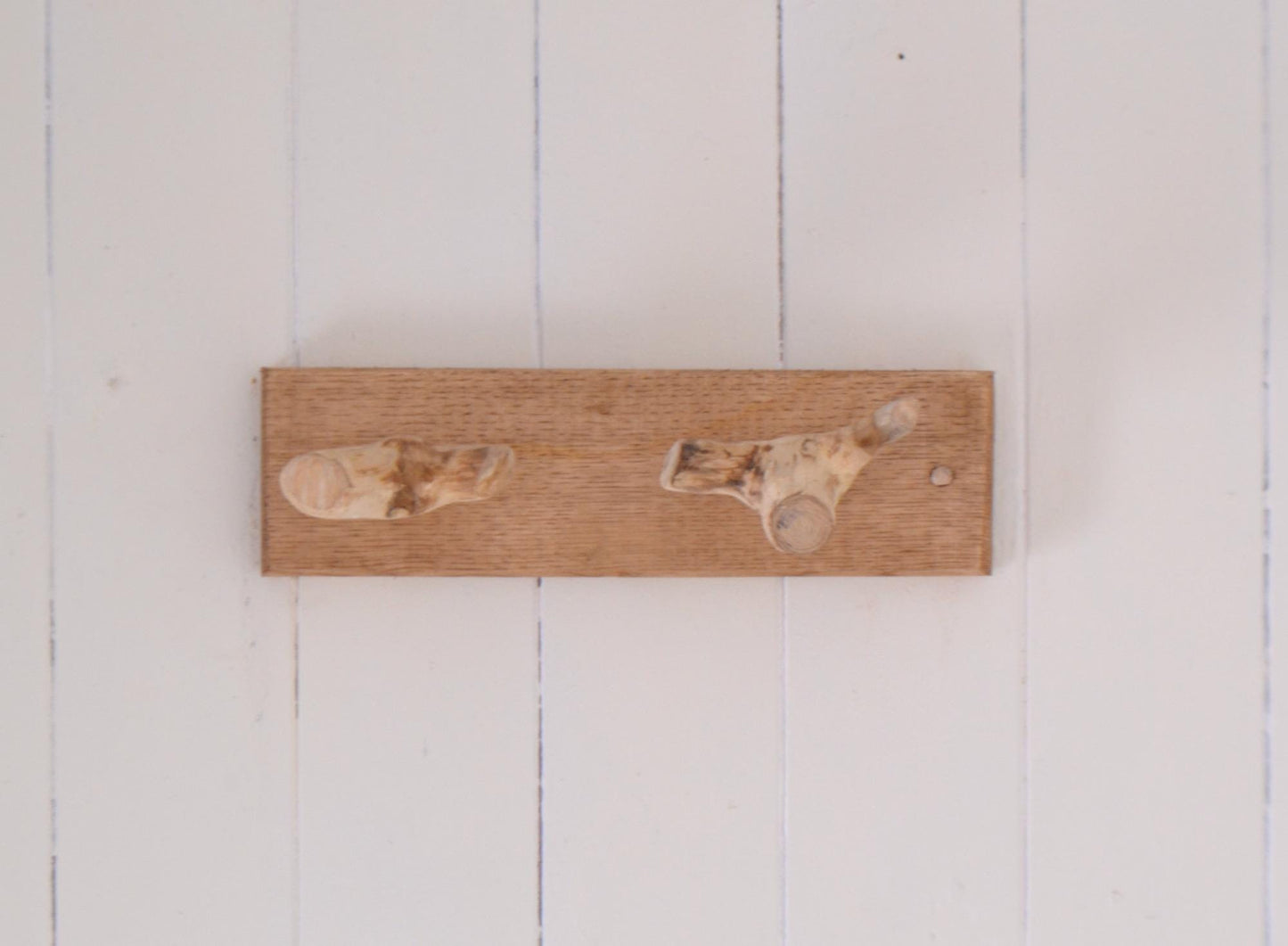 Patère murale en bois avec 2 ou 3 crochets, applique pour suspendre lampe, plantes, serviettes