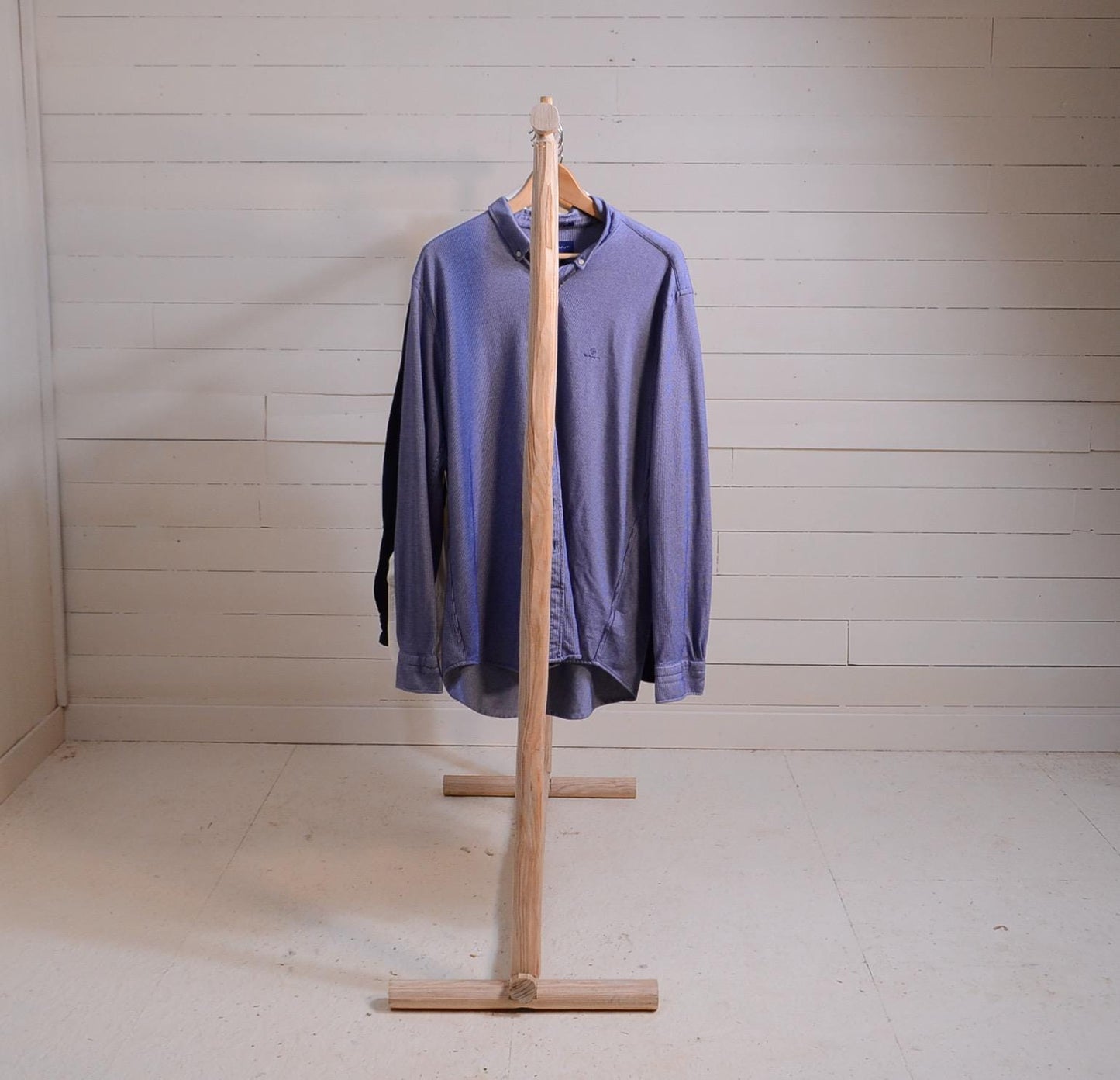 Portant à Vêtements en bois naturel, Déco nature, Penderie ouverte élégante, slow living