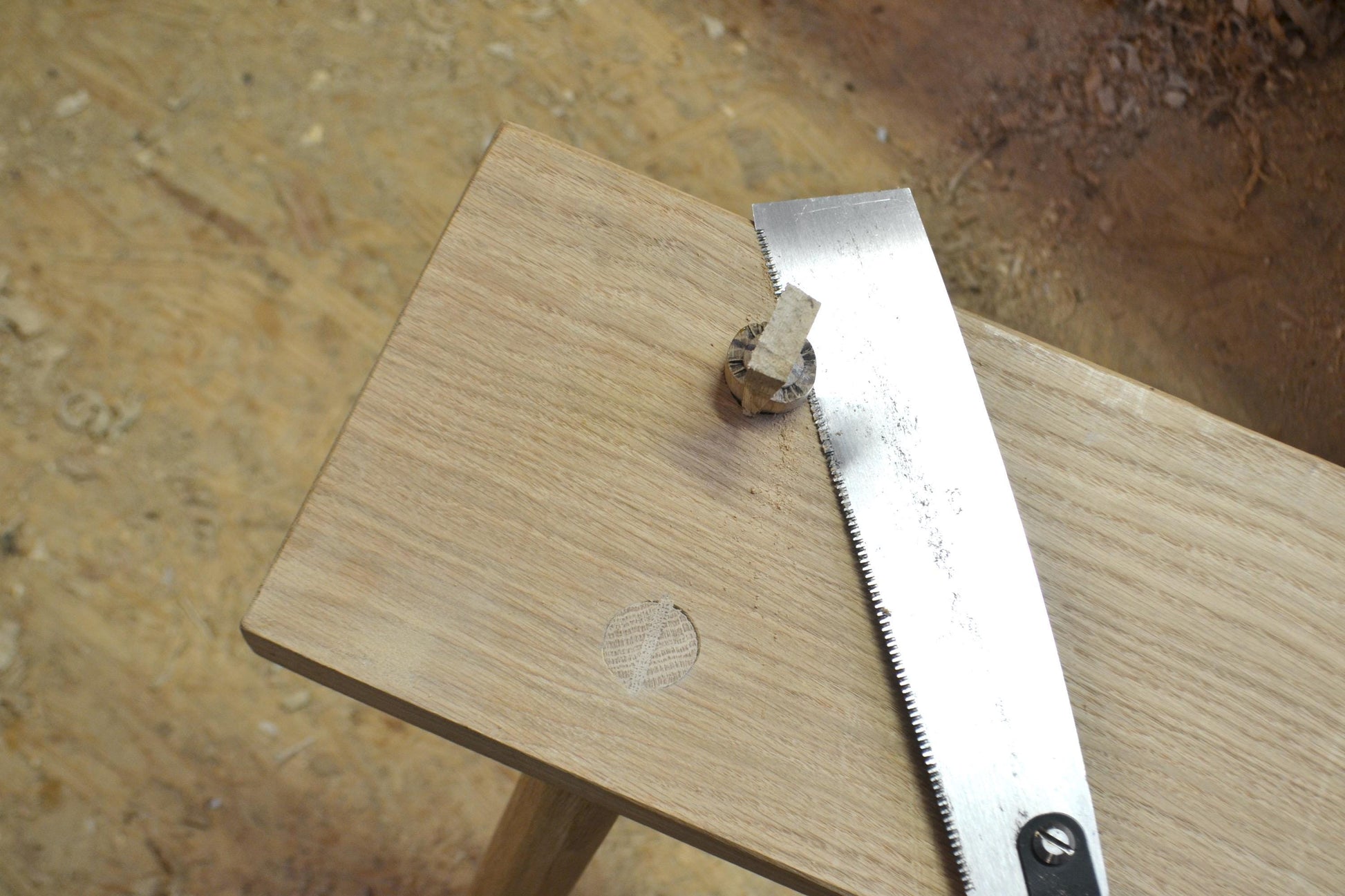 banc en chêne massif – fabrication artisanale - Style minimaliste - wabi sabi