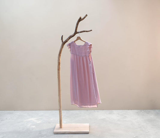 Valet de chambre, portant vêtements, dressing en bois avec une branche (chêne)