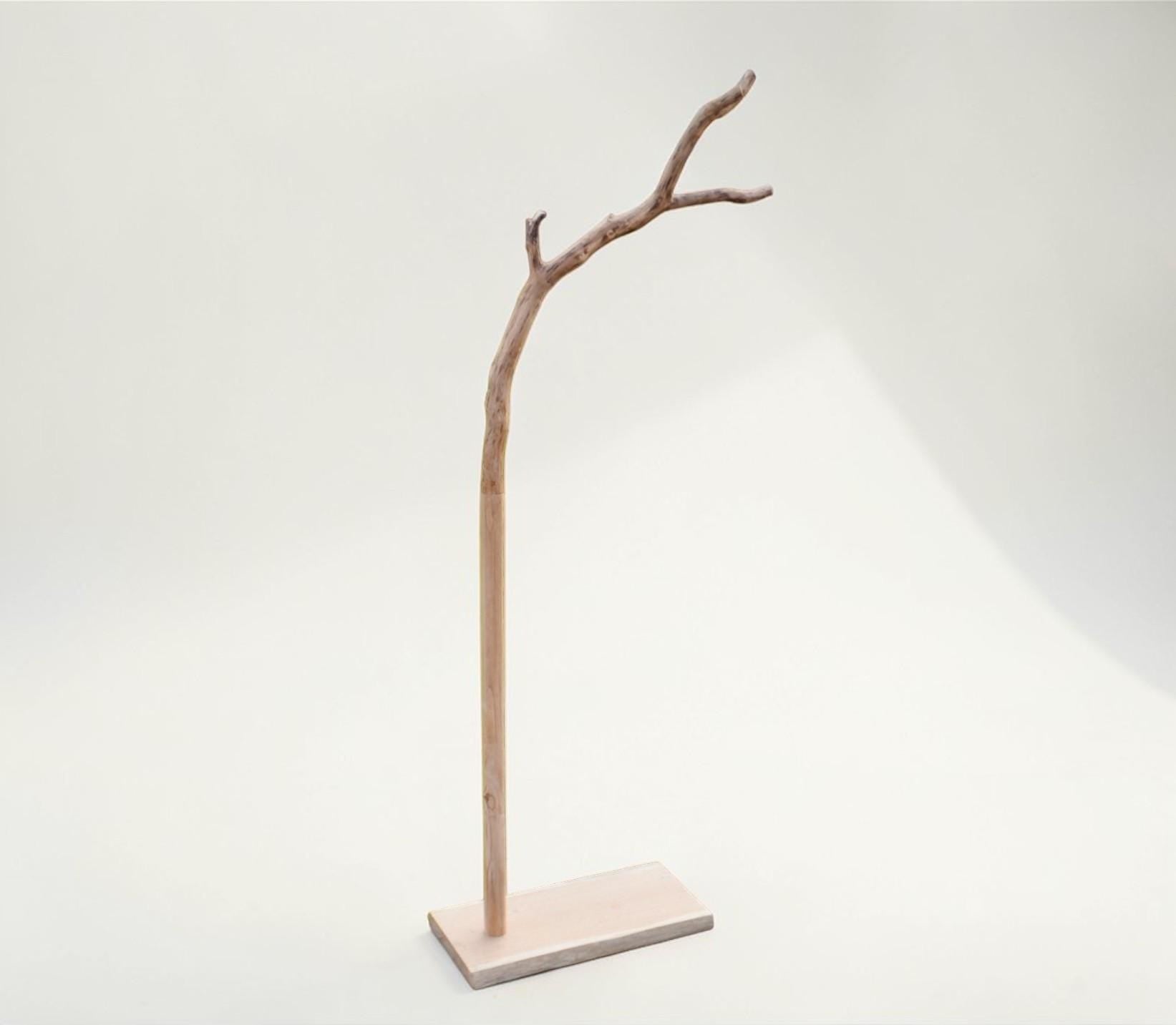 Valet de chambre, portant vêtements, dressing en bois avec une branche (chêne)