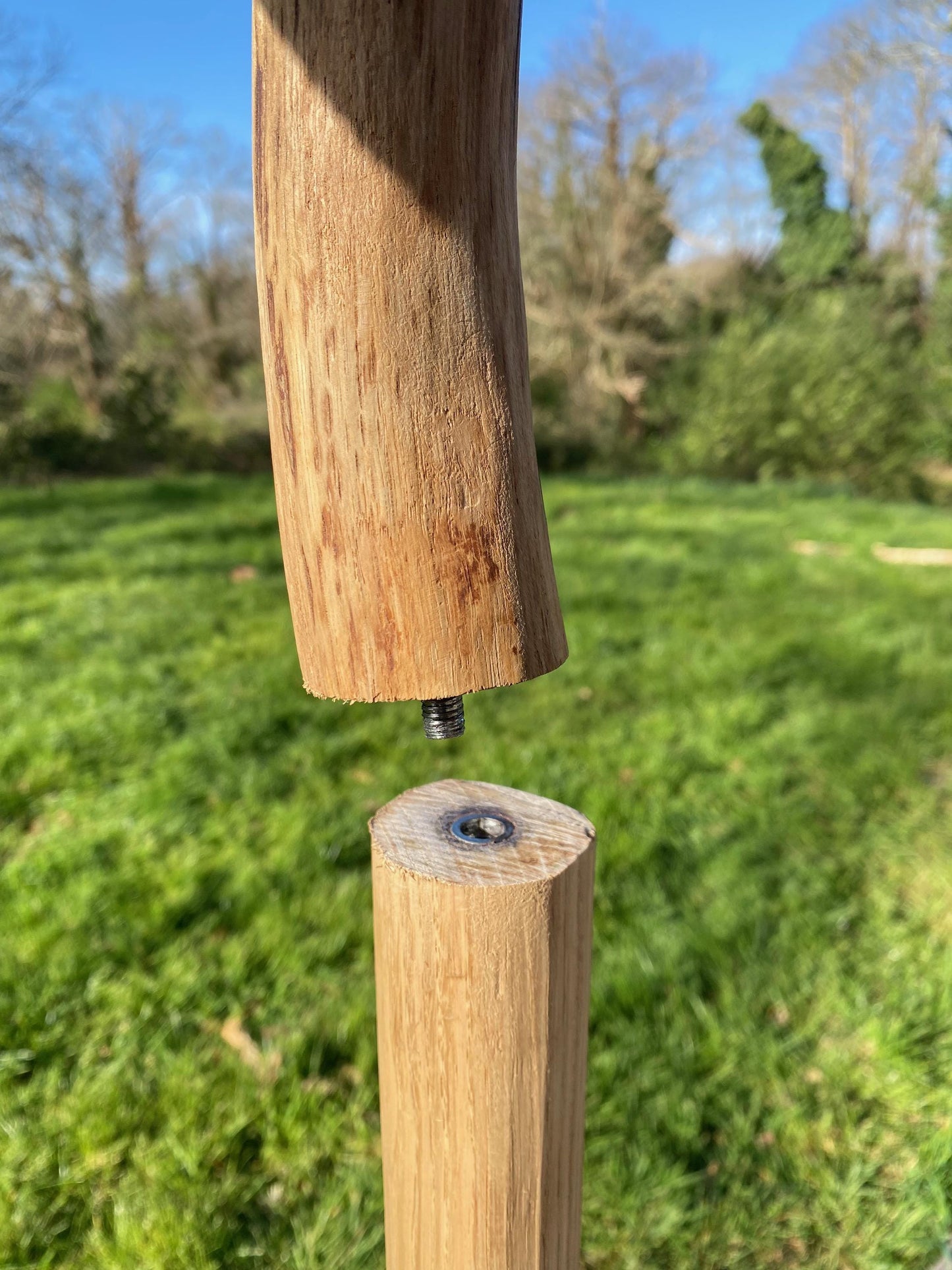 Valet de chambre, portant vêtements, dressing en bois avec une branche (chêne)