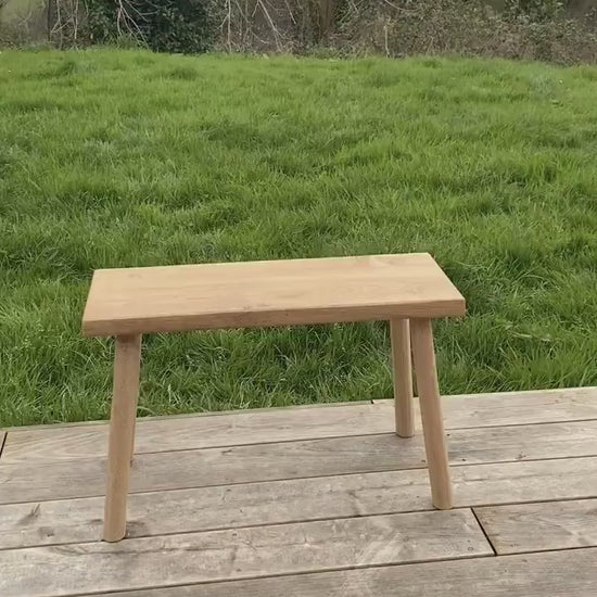 banc en chêne massif  – fabrication artisanale - Style minimaliste - wabi sabi