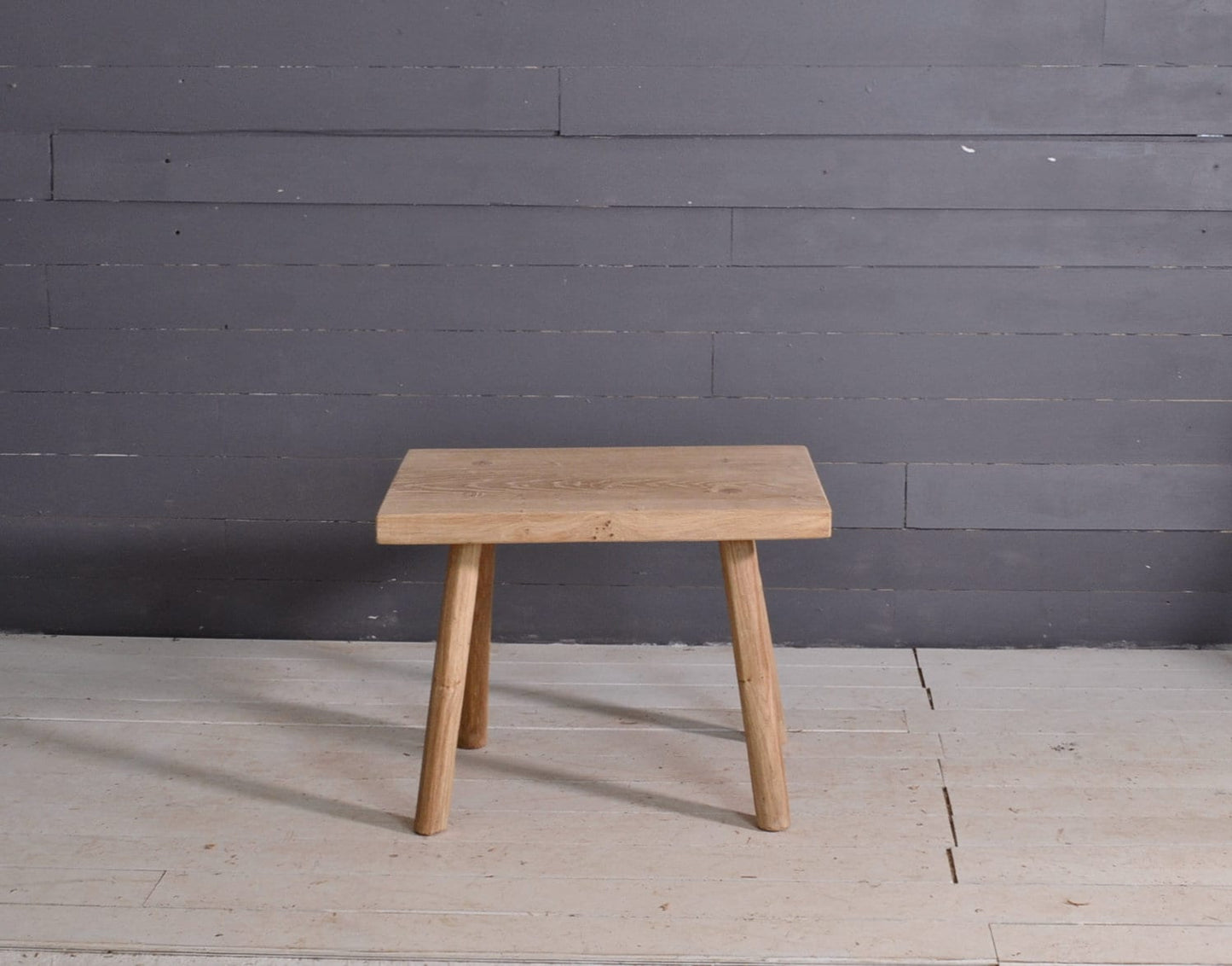 Petite table en chêne massif, bout de canapé, banc d'intérieur en bois